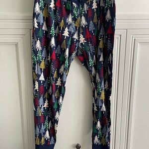 Twinkly Trees Festive Holiday Print Pajama Bottoms